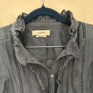 Isabel Marant Blue Lace Blouse